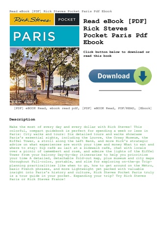 read ebook [pdf] rick steves pocket paris pdf ebook