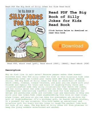 read pdf the big book of silly jokes for kids read book