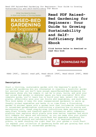 read pdf raised-bed gardening for beginners your guide to growing sustainability and self-sufficienc