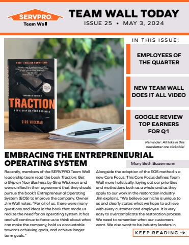 May 2024 Newsletter | SERVPRO Team Wall