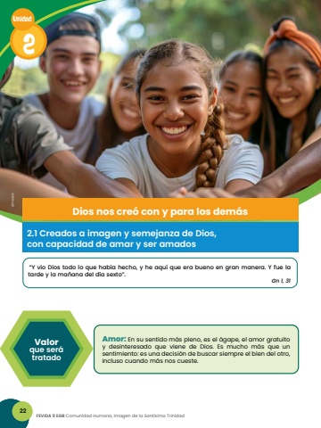 Espiritualmente EGB 9 Unidad 2