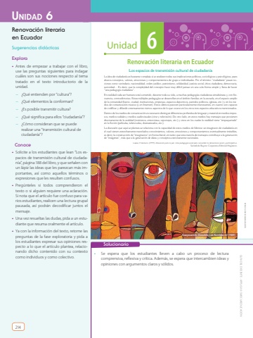 Lengua y Literatura Libro Docente Applica 2.0 BGU 2 Unidad 6