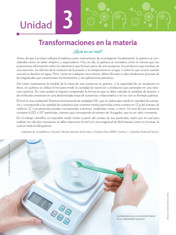 Química Applica 2.0 BGU 2 Unidad 3