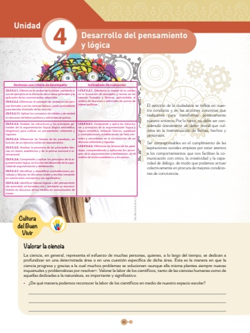 Filosofía Libro Docente Applica 2.0 BGU 1 Unidad 4