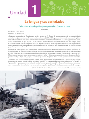 Lengua y Literatura Applica 2.0 BGU 2 Unidad 1