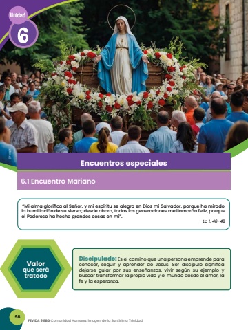Espiritualmente EGB 9 Unidad 6