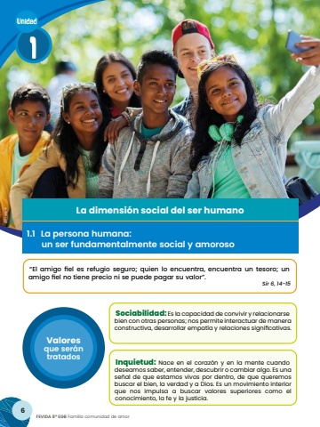 Esspiritualmente EGB 8 Unidad 1