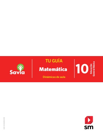 SAVIA+ Matemática EBG 10 Docente Preliminares