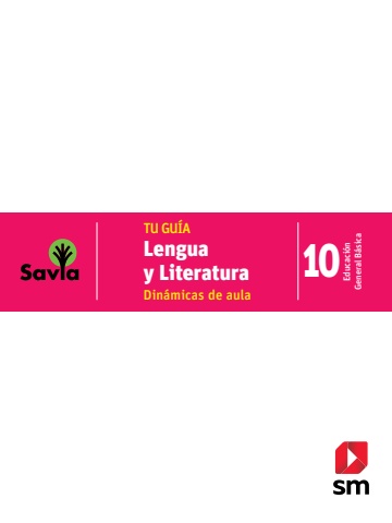 SAVIA+ Lengua y Literatura EBG 10 Docente Preliminares