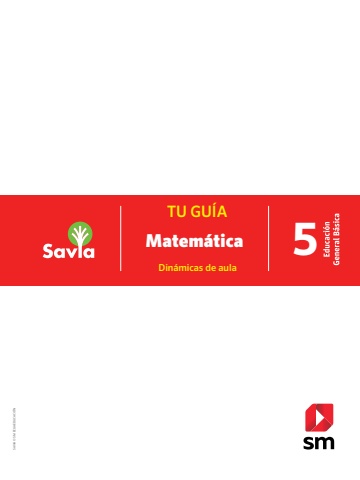 SAVIA+ Matemática EBG 5 Docente Preliminares