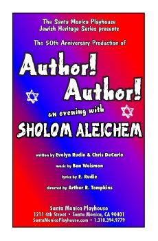 Author Author an Evening with Sholom Aleichem program SMPlayhouse