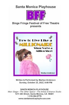 Marilyn Anderson MILLIONAIRE BFF 22 Show Program