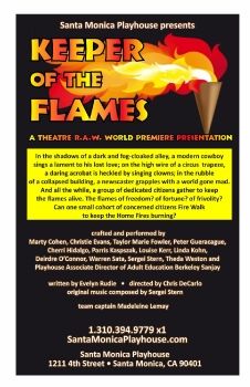 The Keeper of the Flames Show Program Santa Monica Playhouse