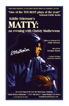 MATTY - Eddie Frierson SHOW PROGRAM Santa Moniica Playhouse 2026