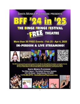 he BFF Binge Fringe Festival of Fre Theatre Booklet