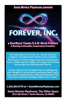 Forever Inc Show Program Santa Monica Playhouse