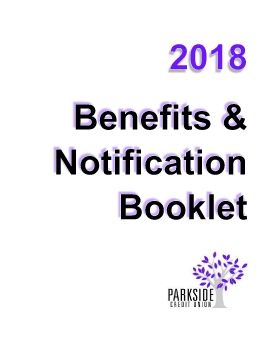 2018 Parkside CU Benefit Notices Book