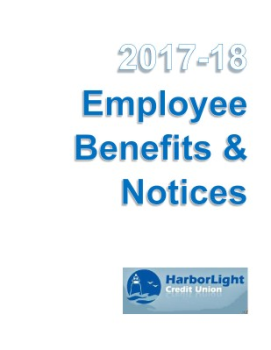 2017-18 HarborLight CU Benefits & Notices Book