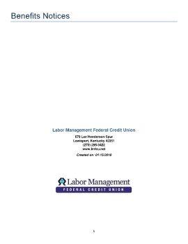 2018 Labor Management FCU Notices Book