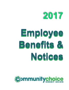 2016 Community Choice CU Benefits & Notices