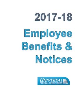 2016-17 Universal FCU Benefits & Notices