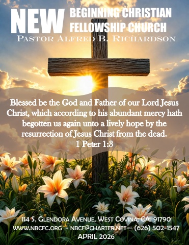 New Beginning Christian Fellowship Church April 2026 Bulletin