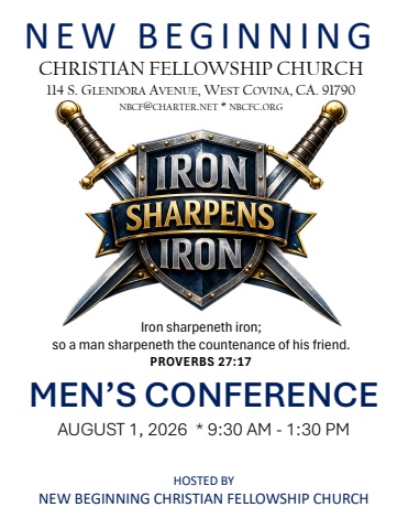 New Beginning Christian Fellowship Church-  Men's Conference Iron Sharpens Iron