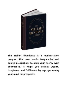 The Stellar Abundance™ Program Audio Digital