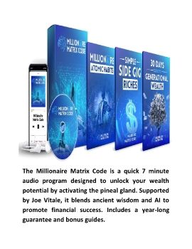 Millionaire Matrix Code™ by Joe Vitale Program Digital