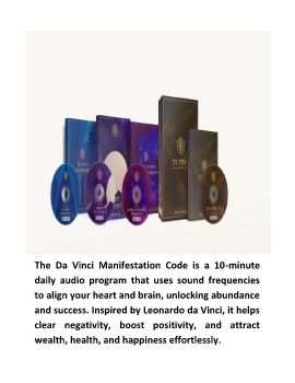 Da Vinci Manifestation Code™ by Mike Barton Program Audio Digital