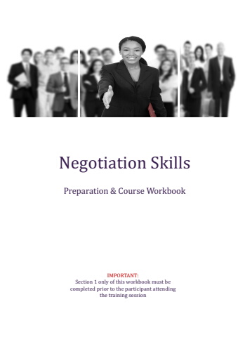 Negotiation Skills - Preparation Booklet