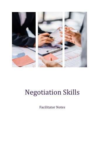 Negotiation Skills - Facilitator Notes