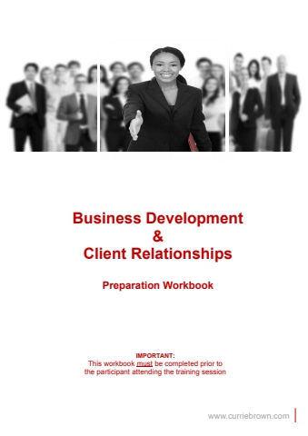 Business Development & Client Relationship - Preparation notes.