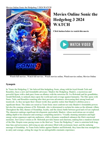 movies online sonic the hedgehog 3 2024 watch