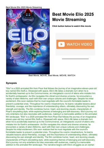best movie elio 2025 movie streaming