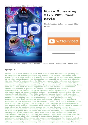 movie streaming  elio 2025 best movie