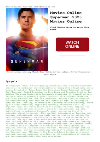 movies online superman 2025 movies online