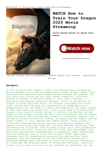 watch how to train your dragon 2025 movie streaming