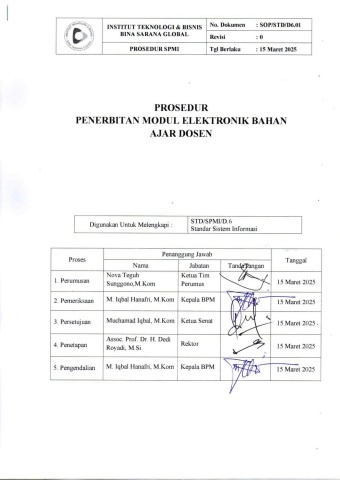 SOP - Penerbitan E-Modul Ajar Dosen