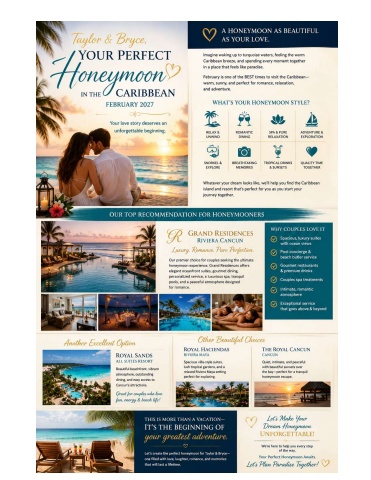Taylor and Bryce, Honeymoon February 2027