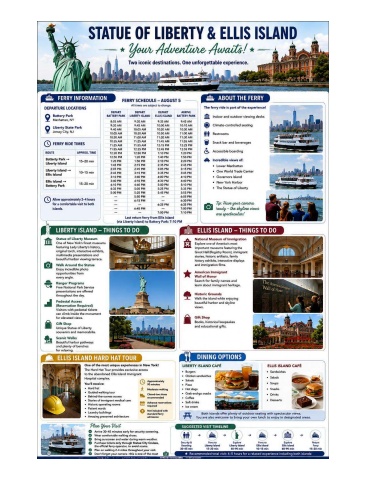 August 5 Statue of Liberty and Ellis Island