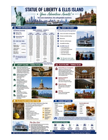 August 5 Statue of Liberty and Ellis Island