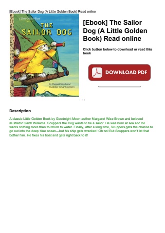 [ebook] the sailor dog (a little golden book) read online