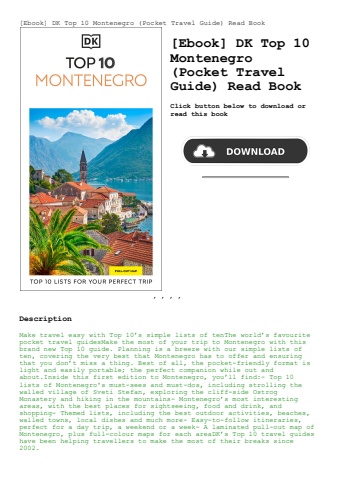 [ebook] dk top 10 montenegro (pocket travel guide) read book