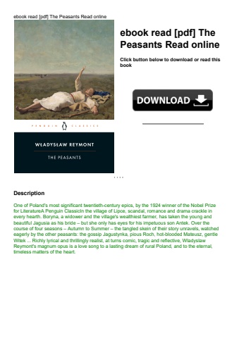 ebook read [pdf] the peasants read online