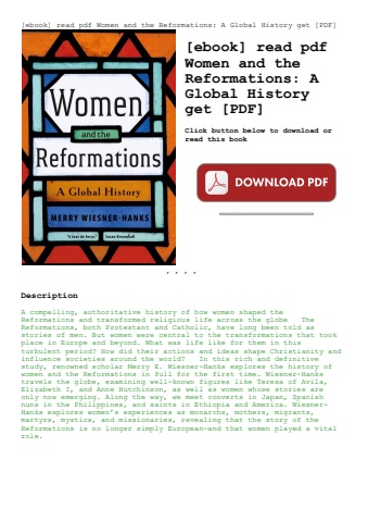 [ebook] read pdf women and the reformations a global history get [pdf]