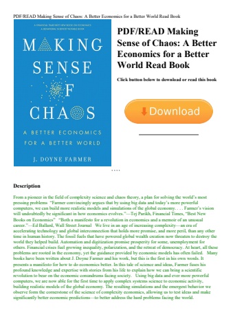 pdfread making sense of chaos a better economics for a better world read book