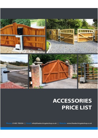 EGS (£) Accessories Price List Flip Book