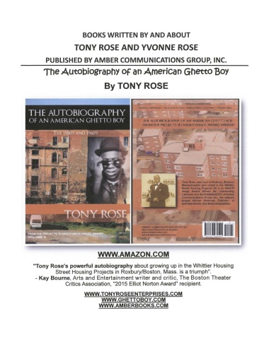 Tony Rose and Yvonne Rose 40th Anniversary Booklet