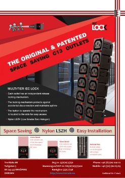 Multi-TIER C13 IEC Lock  3Roda